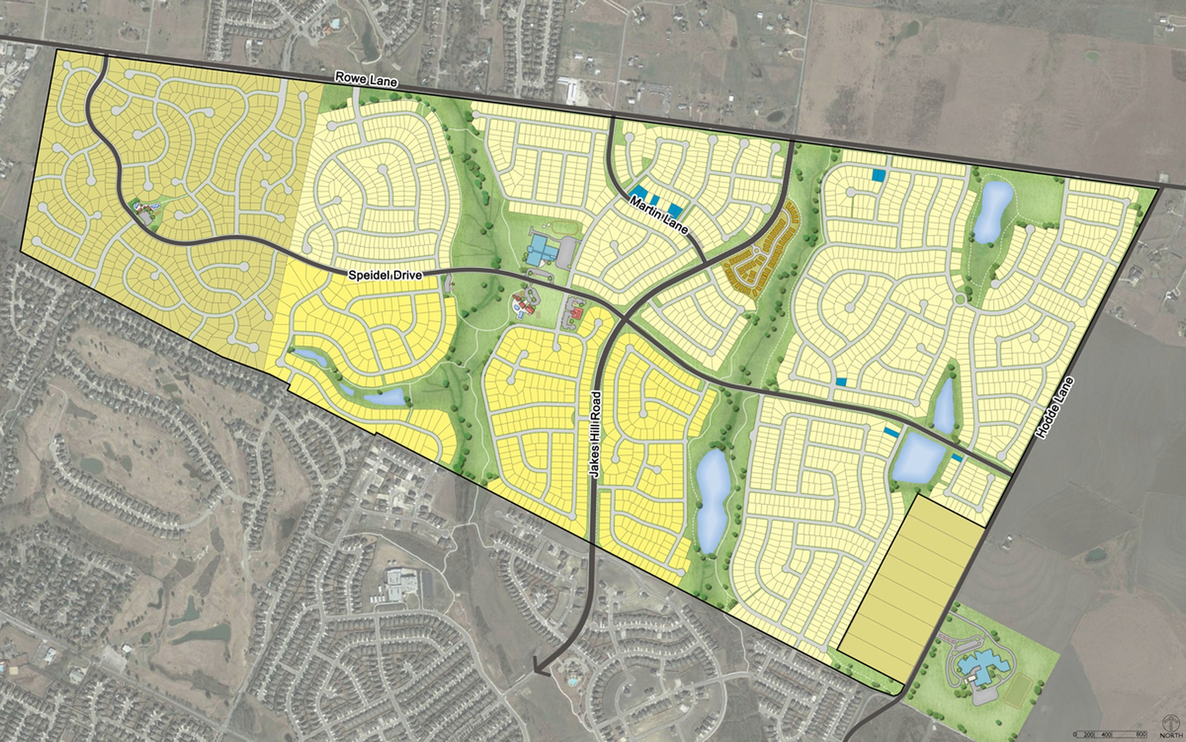 Original Blackhawk master plan map.